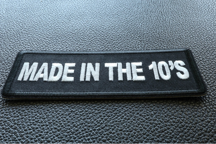 Made in the 10's Patch diagonal view