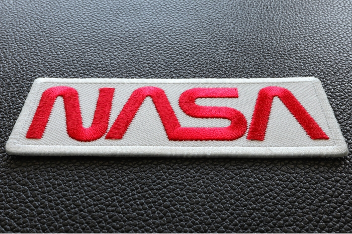 NASA Novelty Iron on Patch diagonal view