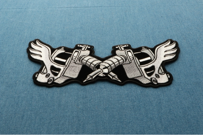 Tattoo Guns Patch diagonal view