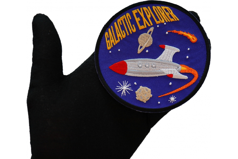 Galactic Explorer Patch - Iron on Novelty Patches by Ivamis Patches
