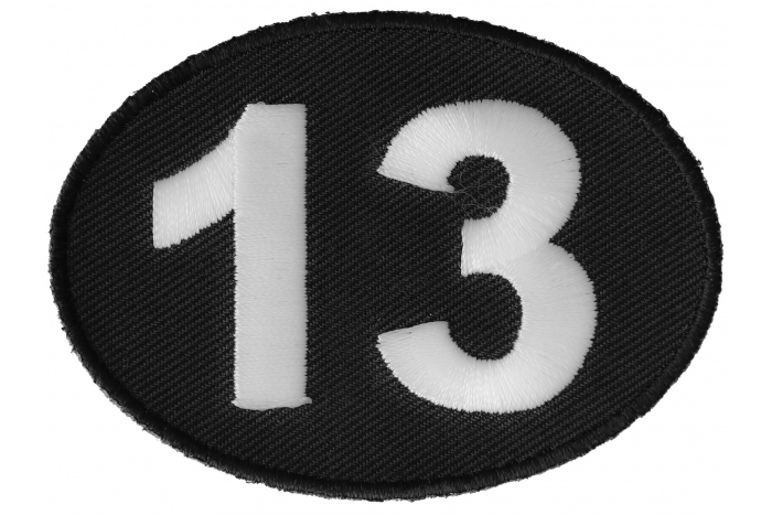 Lucky 13 Iron on Novelty Patch 