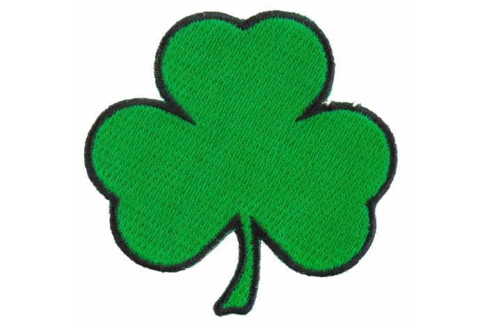 3 Leaf Clover Shamrock Novelty Iron on Patch