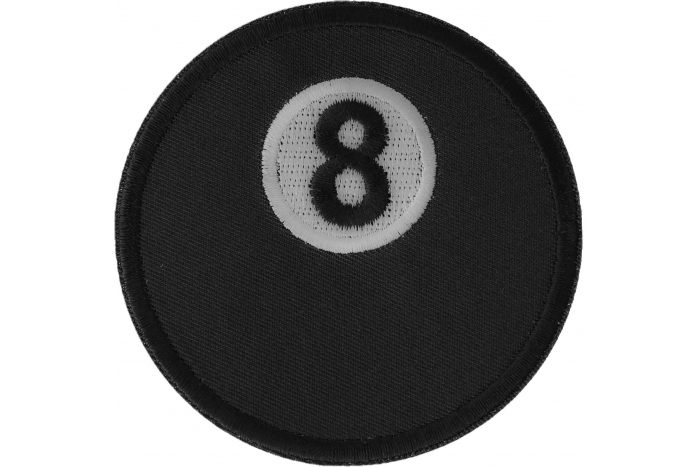 8 Ball Novelty Iron on Patch