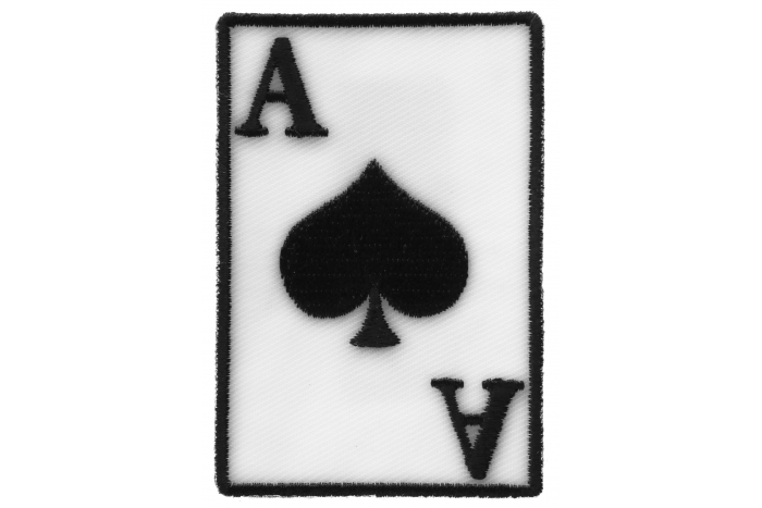 Ace Of Spades Novelty Iron on Patch