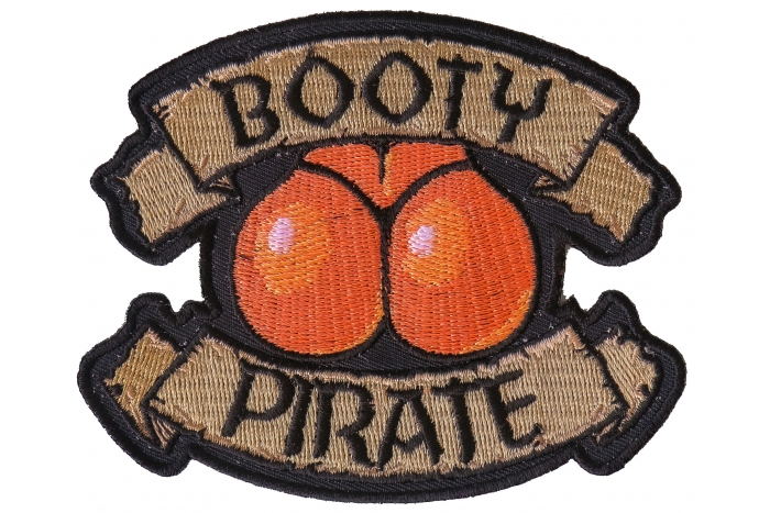 Booty Pirate Novelty Iron on Patch