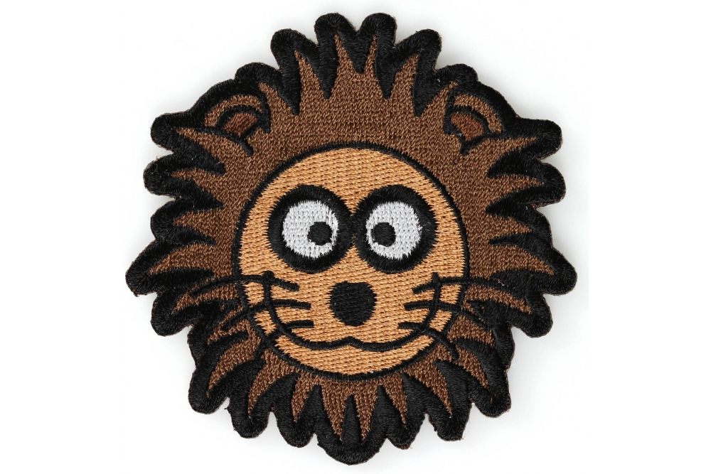 Brown Lion Head Patch