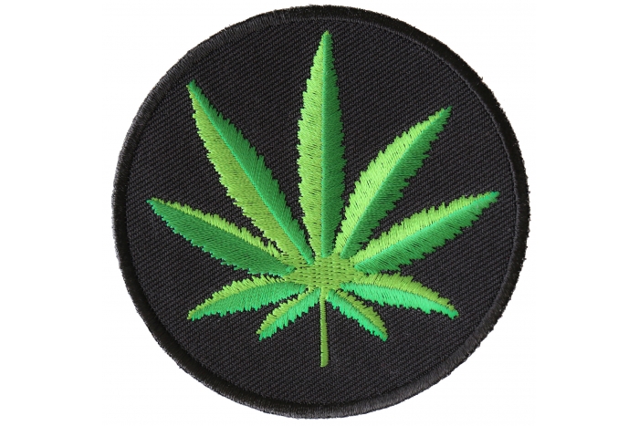 Cannabis Leaf Novelty Iron on Patch
