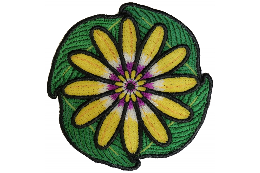 Flowers and Leaves Iron on Patch