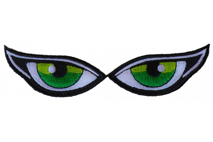 Iron on Green Eye Patches