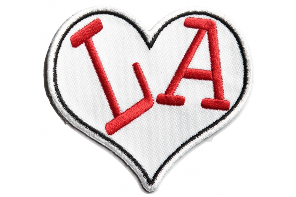 I Love LA Heart Novelty Iron on Patch