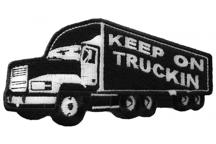 Keep On Trucking Iron on Novelty Patch