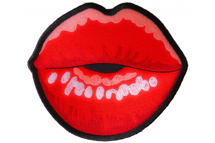 Lips Blowing a Kiss Iron on Patch