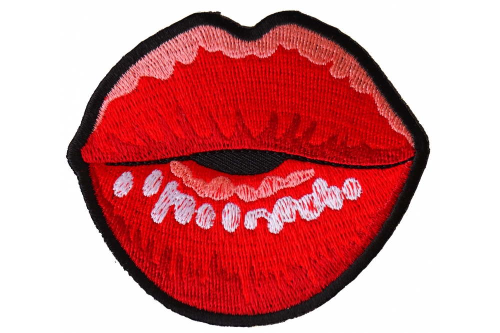 Kissing Lips Small Patch by Ivamis Patches