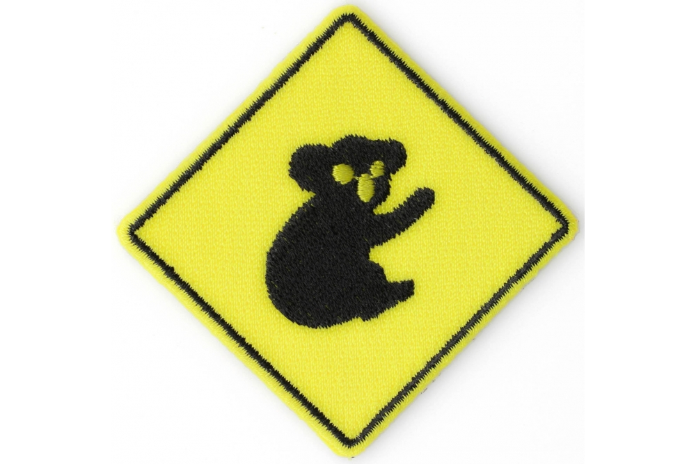 Koala Sign Iron On Patch