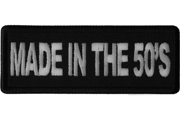 Made in the 50's Novelty Iron on Patch