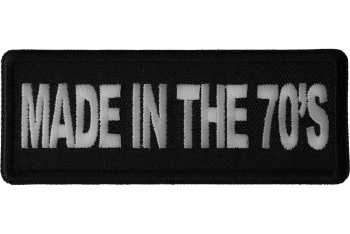 Made in the 70s Novelty Iron on Patch