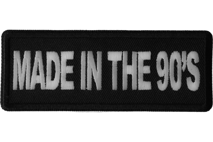 Made in the 90s Novelty Iron on Patch