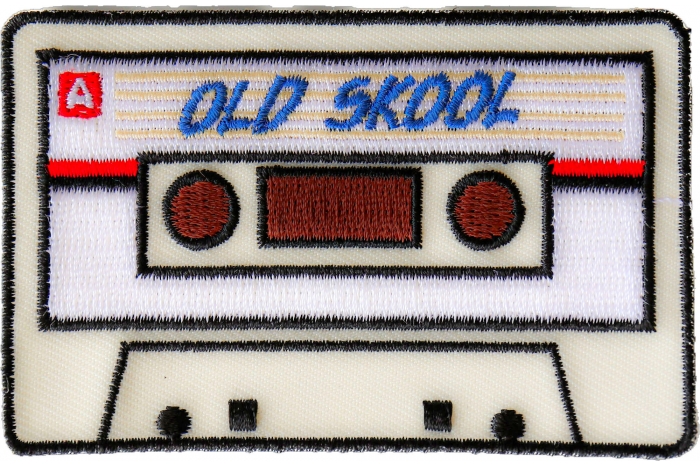 Old Skool Radio Cassette Novelty Iron on Patch