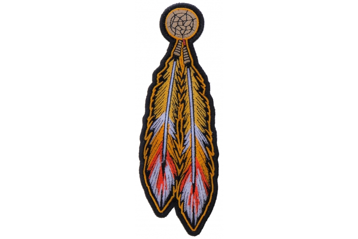 Orange Feathers Patch