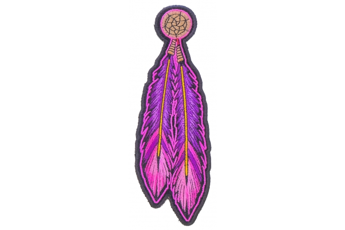 Pink Purple Feathers Patch