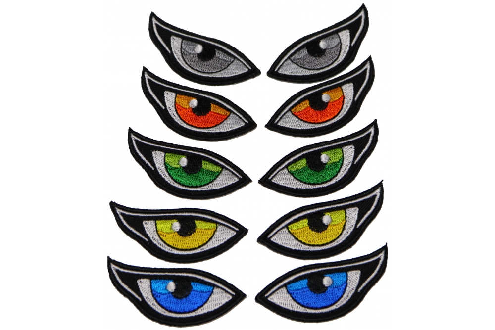 Set of 5 Colored Small Eye Patches including left and right eyes