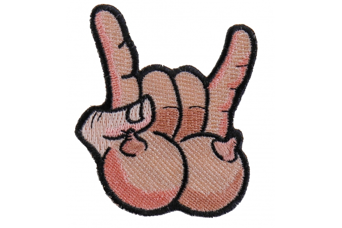 Tits and Rock On Fun Iron On Novelty Patch