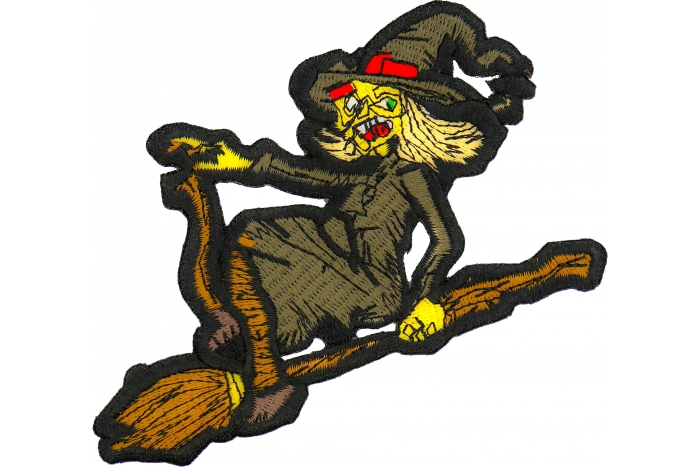Witch on a Broom Patch