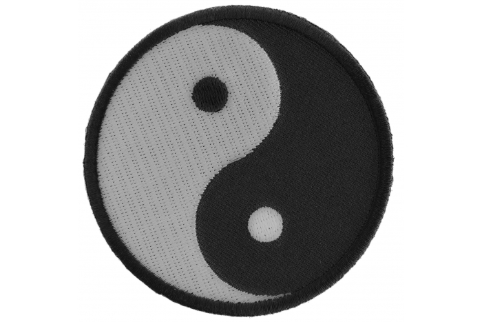 Ying Yang Novelty Iron on Patch
