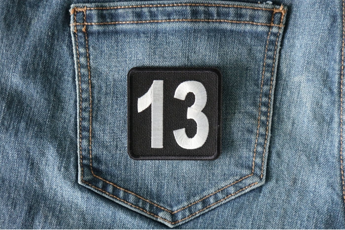 13 Patch shown on jeans