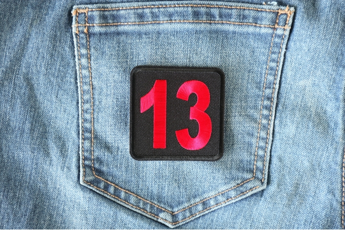 13 Patch shown on jeans