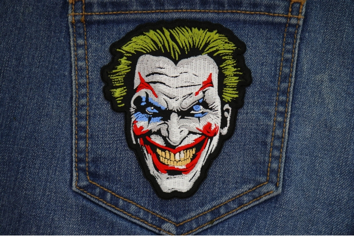 Cheeky Joker Patch shown on jeans