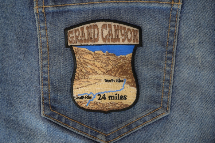 Grand Canyon Patch shown on jeans