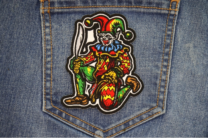 Jester Bending Knee Patch shown on jeans