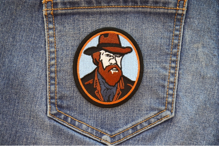 Cowboy Van Gogh Patch shown on jeans