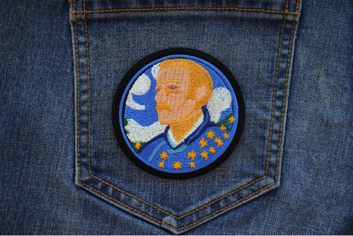 Van Gogh Patch shown on jeans