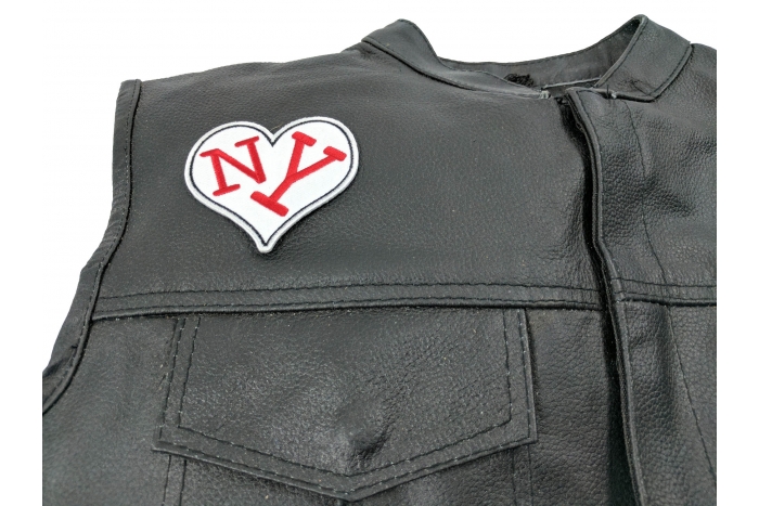  shown on leather vest