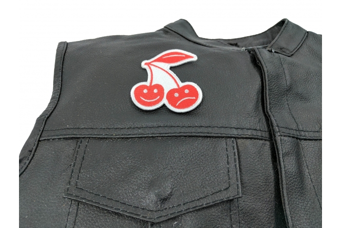  shown on leather vest