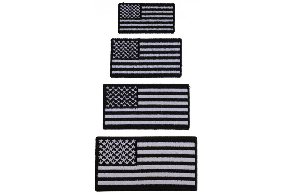 Black American Flag Patch by Ivamis Patches