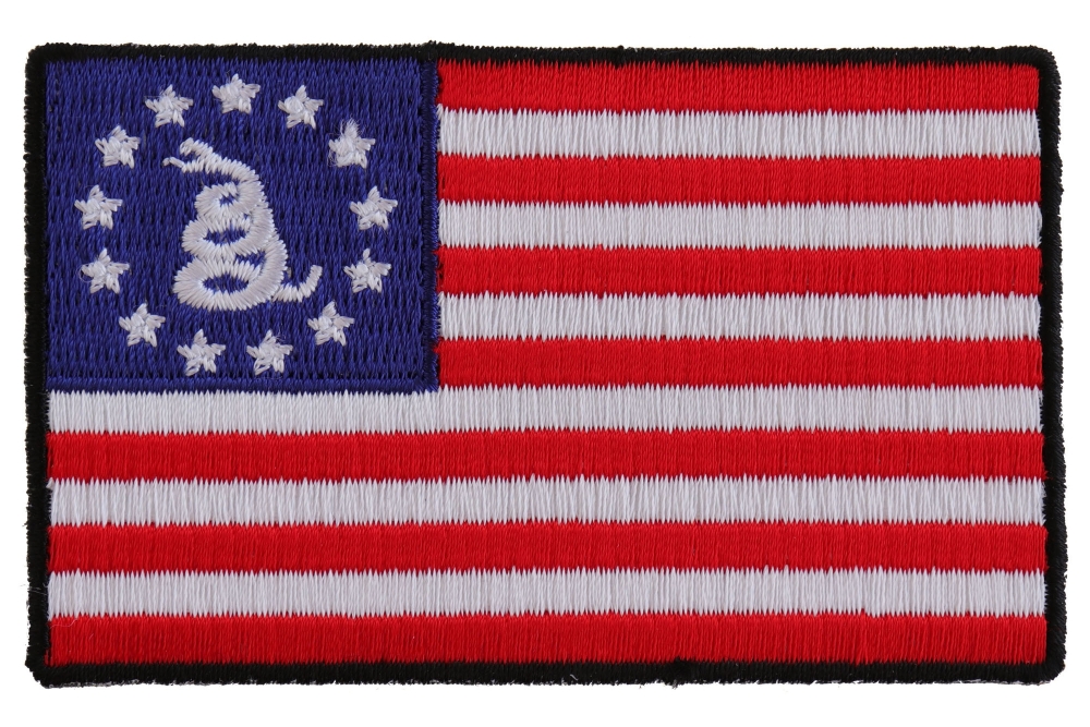 6-pack Patriotic US USA United States American Flag Embroidered Patch 3.5x2"