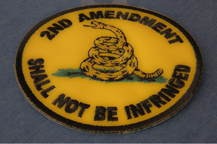 2nd Amendment Shall Not Be Infringed Round Patch diagonal view