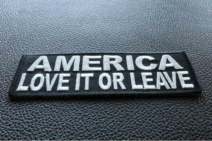 America Love It or Leave Patch diagonal view