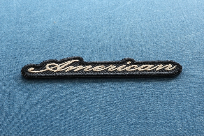 American Patriotic Iron on Patch diagonal view