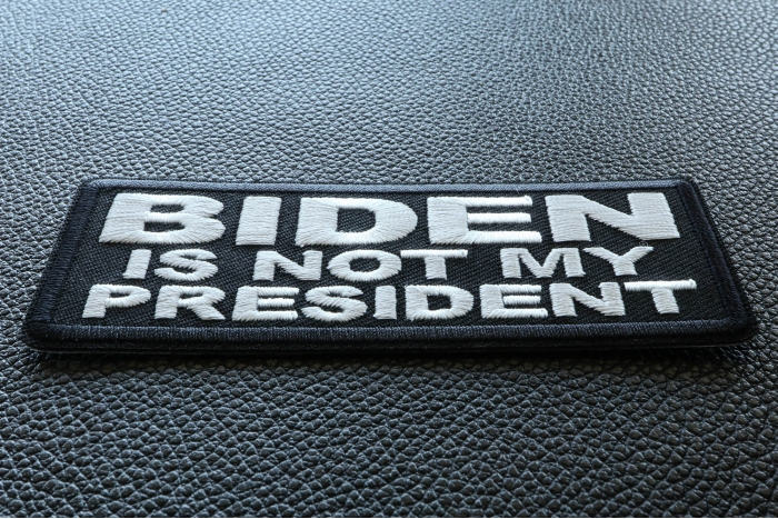 Biden is Not My President Patch diagonal view