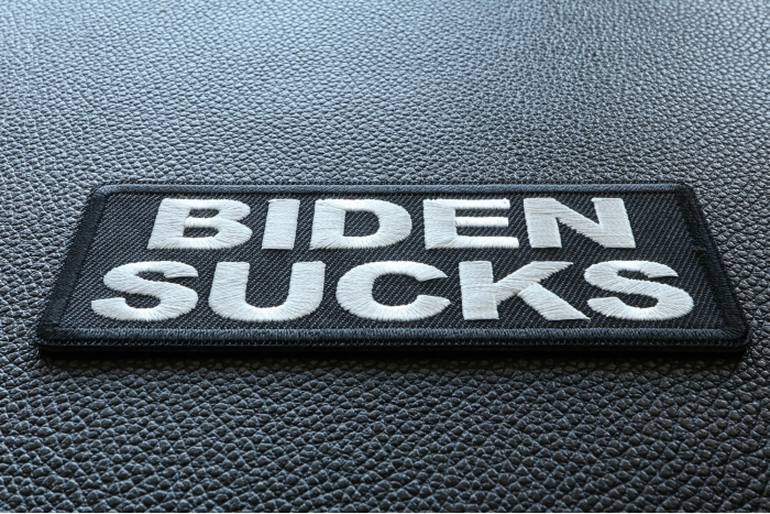 Biden Sucks Patch diagonal view