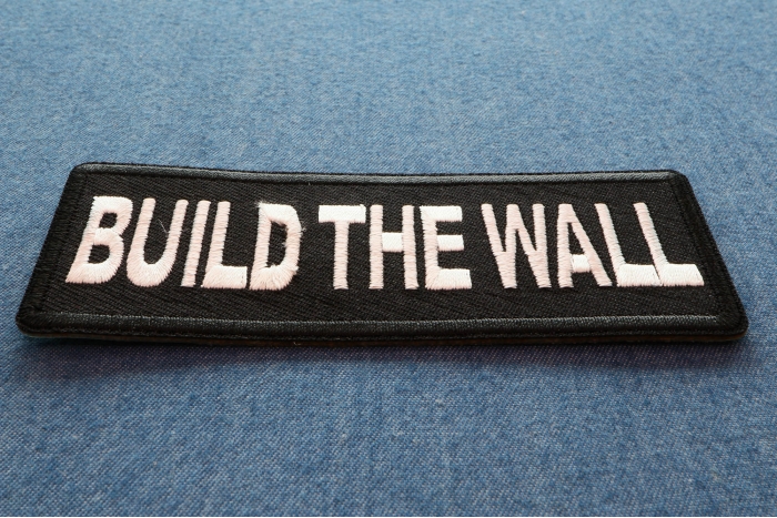 Build The Wall Patch diagonal view