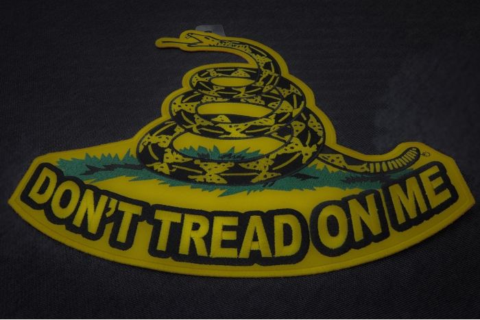 Don't Tread On Me Patch, Large Patriotic Patches by Ivamis Patches