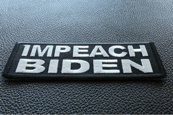 Impeach Biden Patch diagonal view