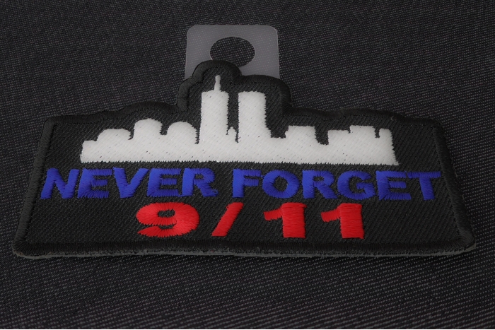 Never Forget 9 11 Patch diagonal view