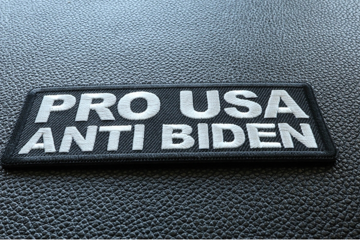 Pro USA Anti Biden Patch diagonal view