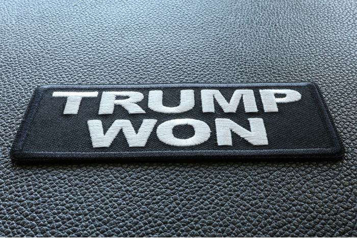 Trump Won Patch diagonal view